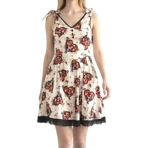 Hot Topic Book of Life Dress Women S White La Muerte Sugar Skull Lace Trim New